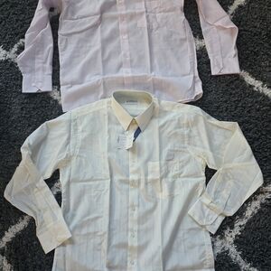 Givenchy Cream and Pink Dress Shirts Size 16